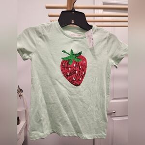 Crewcuts Kids Green Strawberry T-Shirt